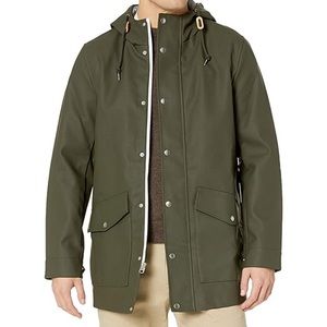 Levi hooded rain parka jacket with mesh lining
